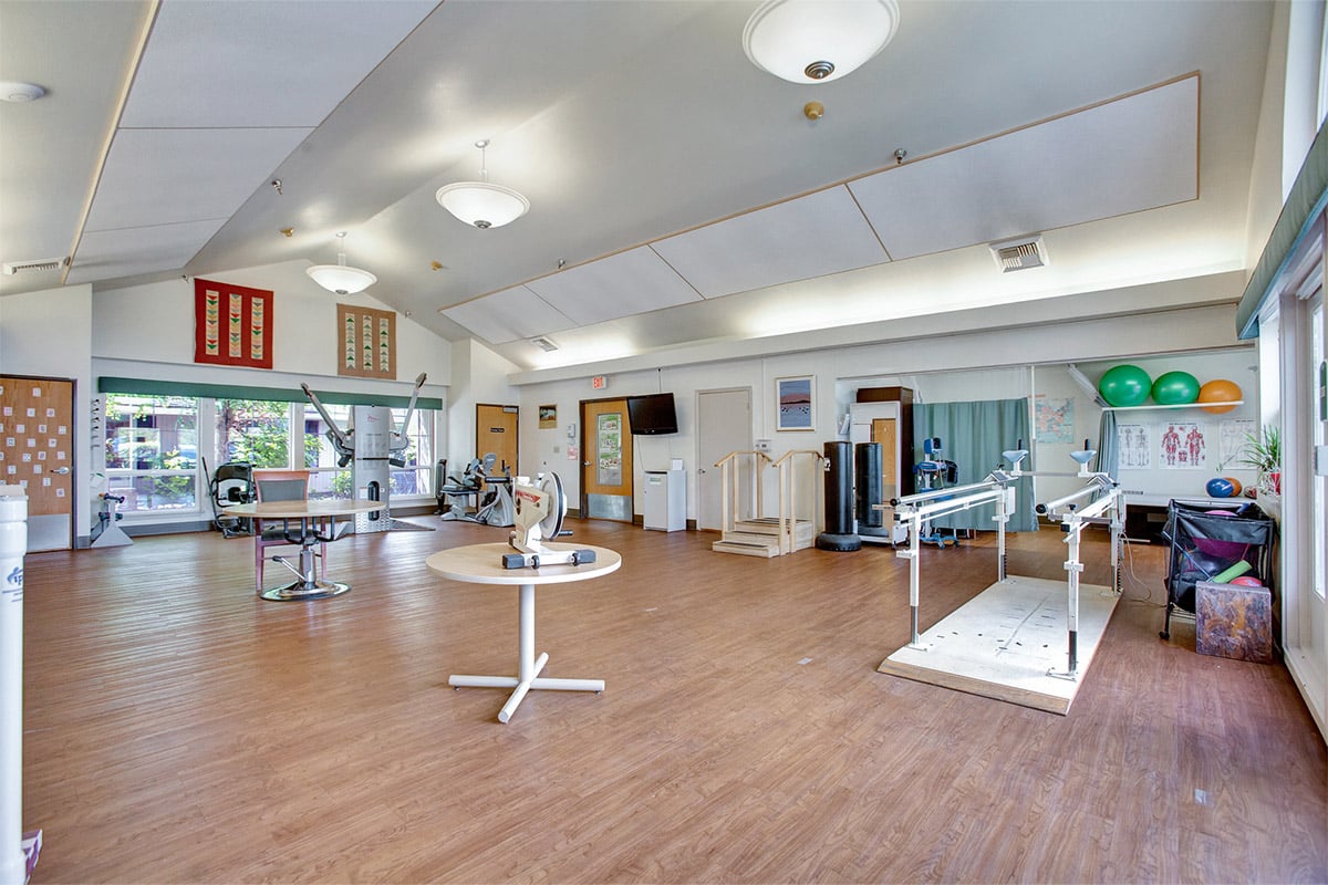 Rehab gym at Porthaven Post Acute